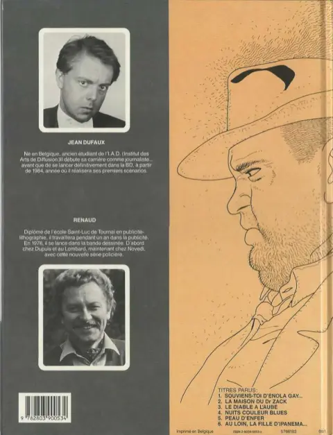 Verso de l'album Jessica Blandy Tome 3 Le diable à l'aube