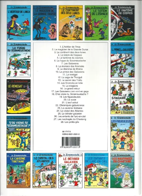 Verso de l'album Le Scrameustache Tome 24 Le cristal des Atlantes