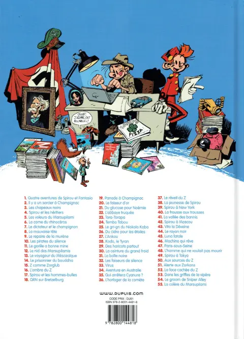 Verso de l'album Spirou et Fantasio Tome 51 Alerte aux Zorkons