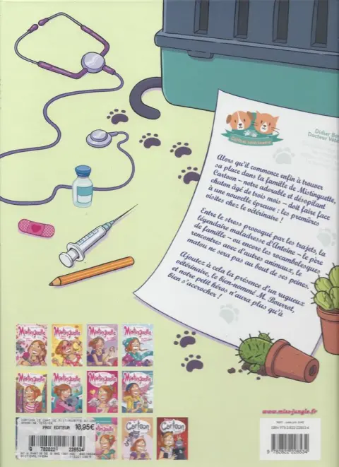 Verso de l'album Mistinguette & Cartoon Tome 3 Chaperlipopette!