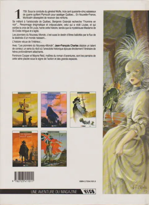 Verso de l'album Les Pionniers du Nouveau Monde Tome 5 Du sang dans la boue