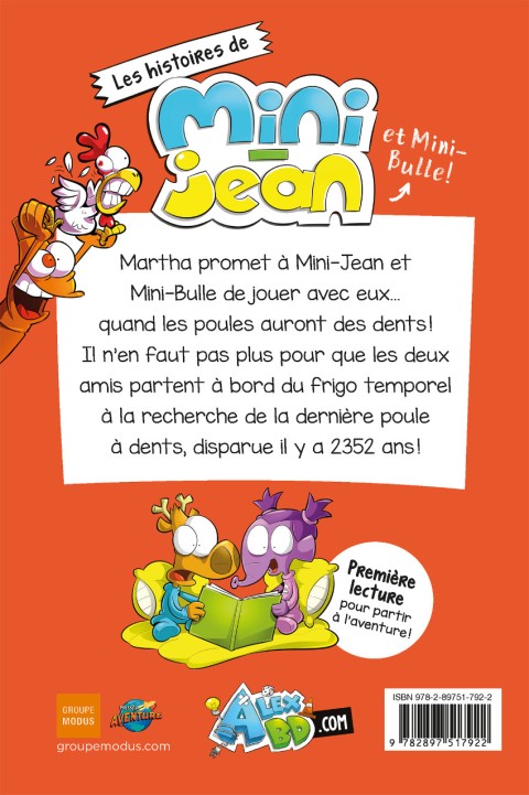 Verso de l'album Les histoires de Mini-Jean et Mini-Bulle ! Tome 10 Quand les poules avaient des dents