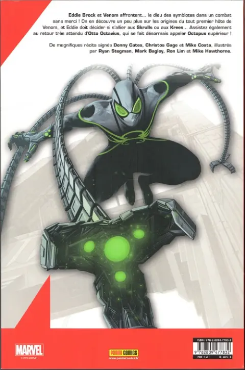 Verso de l'album Venom Volume 3 Le premier hôte