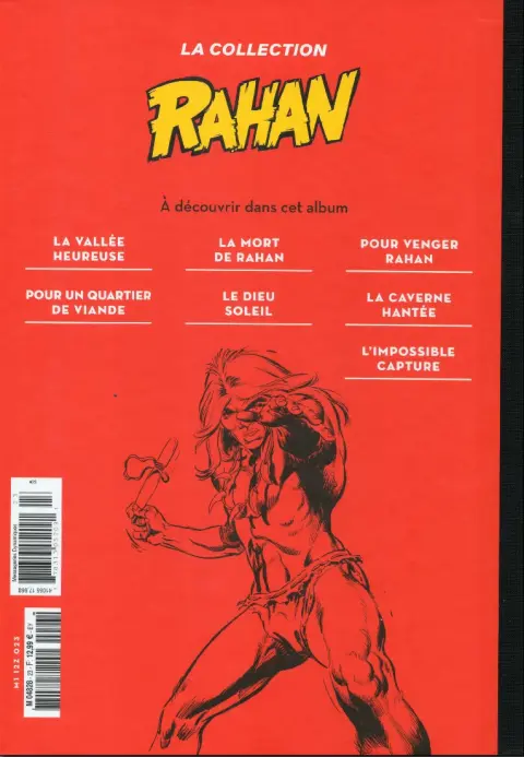 Verso de l'album Rahan La Collection (Hachette) Tome 23