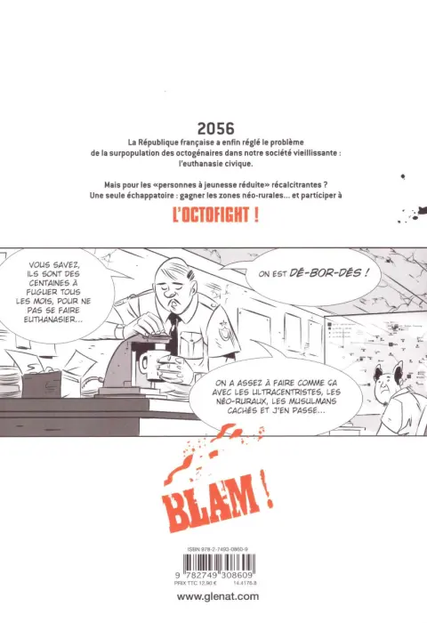 Verso de l'album Octofight 1/3 Ô vieillesse ennemie