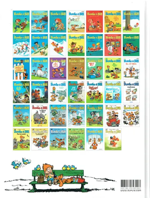 Verso de l'album Boule & Bill Tome 1 Tel Boule, tel Bill
