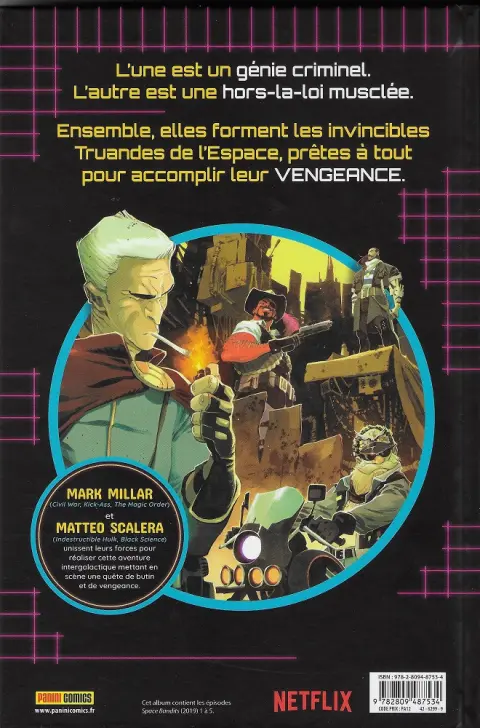 Verso de l'album Space Bandits 1