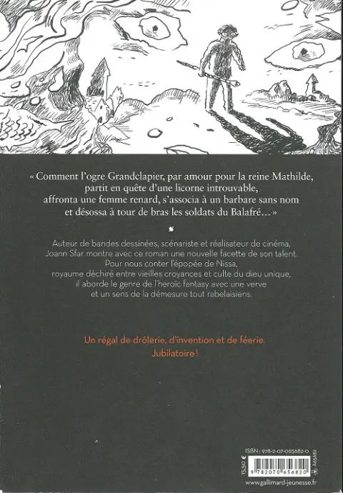 Verso de l'album Granclapier un roman de l'ancien temps