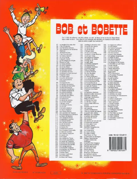 Verso de l'album Bob et Bobette Tome 135 Le joueur impénitent