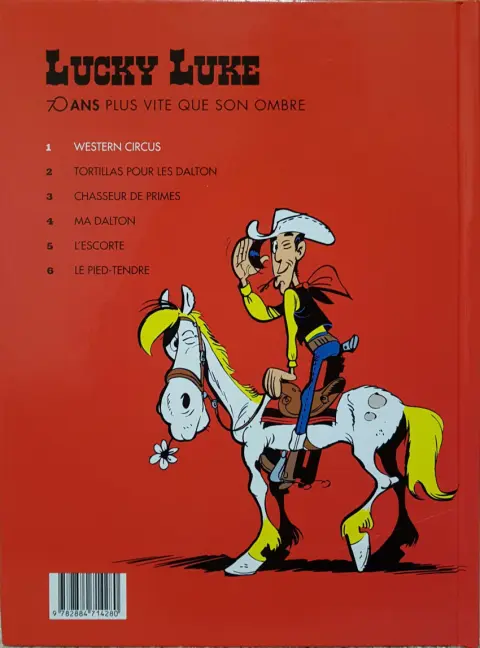 Verso de l'album Lucky Luke 70 ans Tome 1 Western Circus