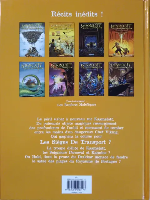 Verso de l'album Kaamelott Tome 2 Les sièges de transport