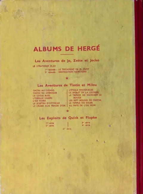 Verso de l'album Quick et Flupke - Gamins de Bruxelles 3 3e série