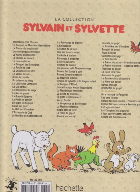 Verso de l'album Sylvain et Sylvette Tome 60 Pic le hérisson