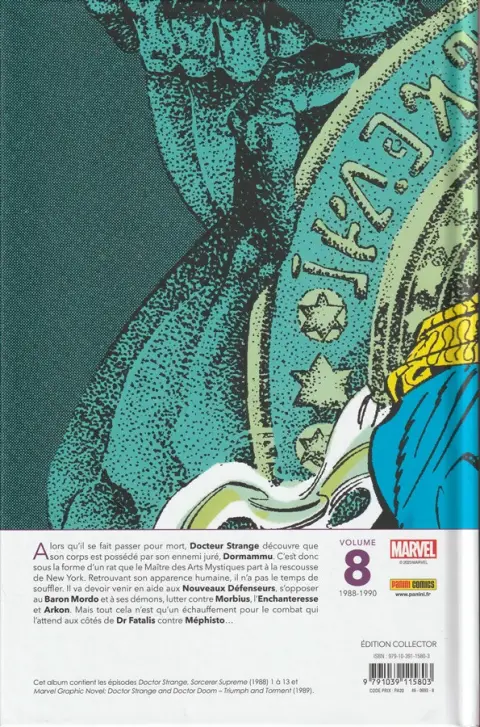 Verso de l'album Doctor Strange - Triomphe et Tourment