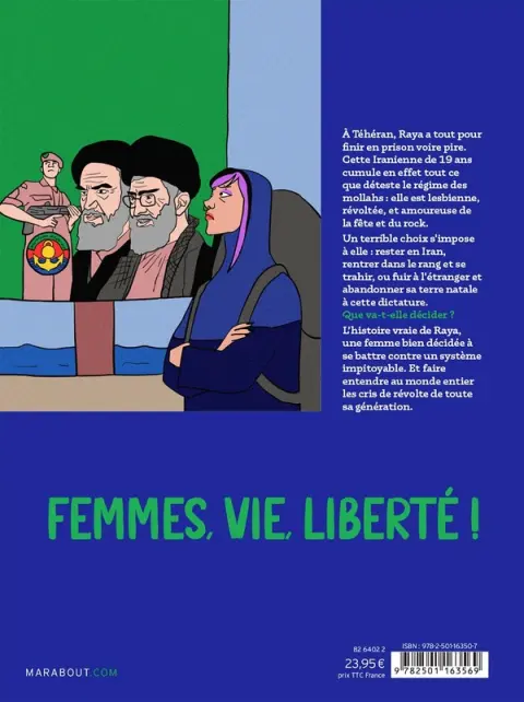 Verso de l'album Iranienne Rebelle & fière au pays des Mollahs
