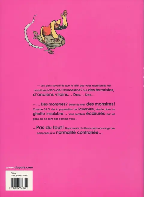 Verso de l'album Comix Remix Tome 2 La République des monstres