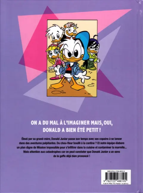 Verso de l'album Donald Junior Tome 1