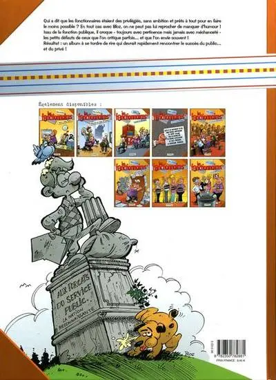 Verso de l'album Les Fonctionnaires Tome 8 Bureau sans tabac