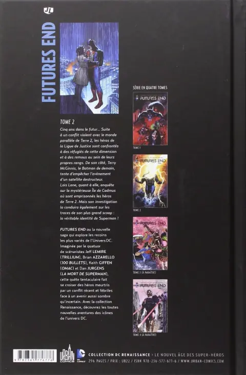 Verso de l'album Futures End Tome 2