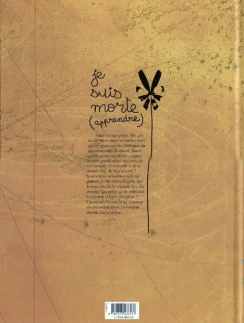 Verso de l'album Je suis morte Tome 1 (apprendre)
