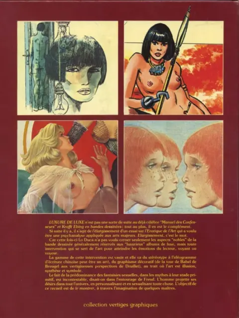 Verso de l'album Luxure de Luxe