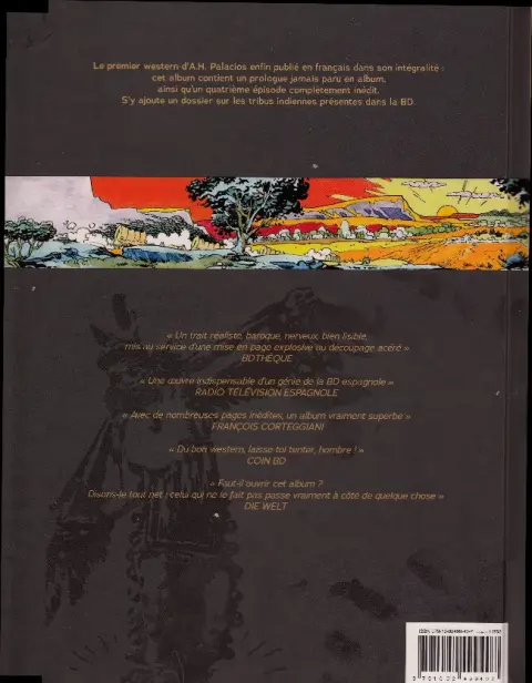 Verso de l'album La légende de Manos Kelly
