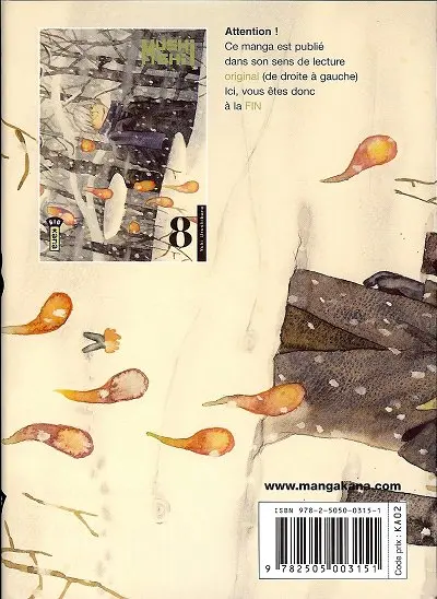 Verso de l'album Mushishi 8