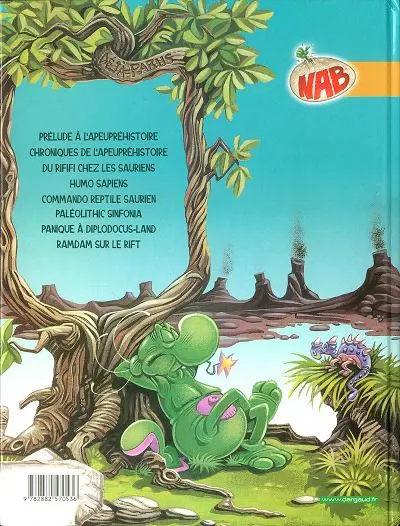 Verso de l'album Nabuchodinosaure Tome 9 Apeuprehistoric games