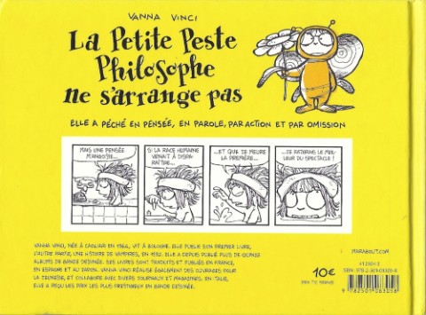Verso de l'album La Petite peste philosophe 1 La Petite peste philosophe ne s'arrange pas
