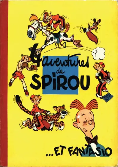 Couverture de l'album Spirou et Fantasio Tome 1 4 aventures de Spirou ...et Fantasio