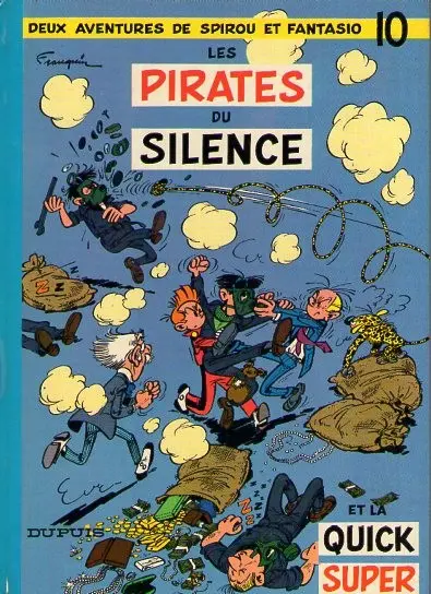 Couverture de l'album Spirou et Fantasio Tome 10 Les pirates du silence