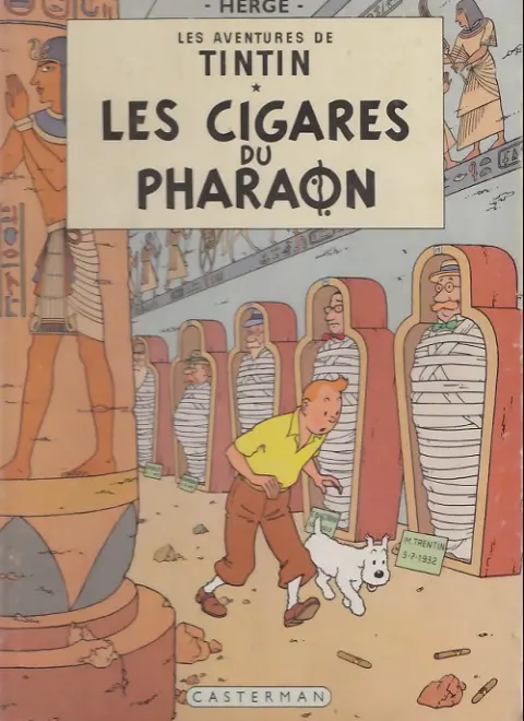 Couverture de l'album Tintin Tome 4 Les cigares du pharaon