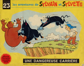 Couverture de l'album Sylvain et Sylvette Tome 23 Une dangereuse carrière