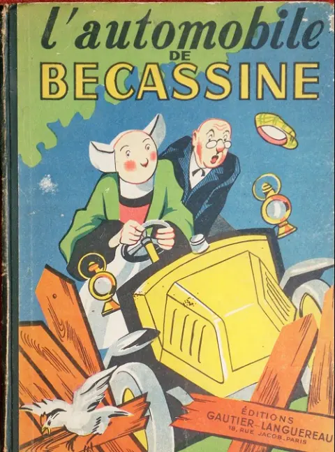 Couverture de l'album Bécassine Tome 14 L'automobile de Bécassine