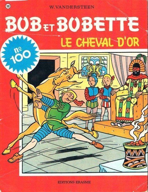 Couverture de l'album Bob et Bobette Tome 100 Le cheval d'or