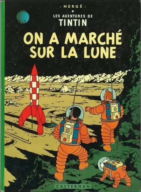 Couverture de l'album Tintin Tome 17 On a marché sur la Lune