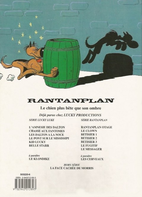 Verso de l'album Rantanplan Tome 8 Bêtisier 3