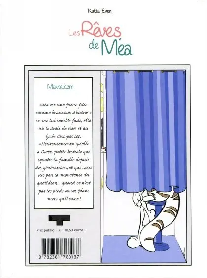 Verso de l'album Les Rêves de Méa