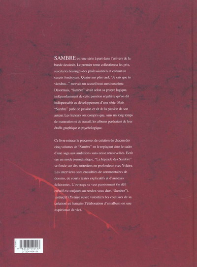 Verso de l'album Sambre La légende des Sambre