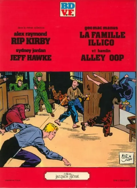 Verso de l'album Steve Canyon Glénat Tome 1