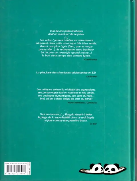 Verso de l'album Valentine Tome 3