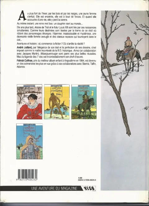 Verso de l'album Les 7 Vies de l'Épervier Tome 1 La blanche morte