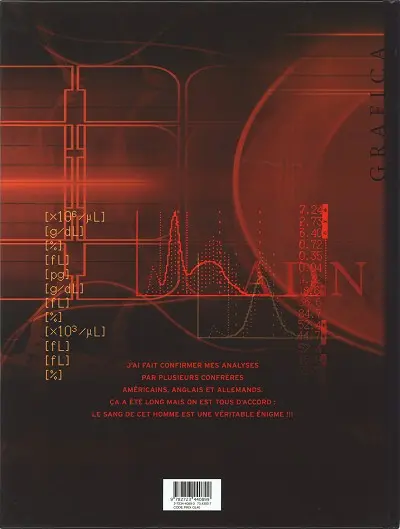 Verso de l'album A.D.N. Tome 1 L'espèce temps
