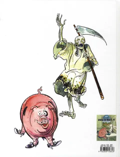 Verso de l'album Les Aventures de la Mort et de Lao-Tseu Tome 1 La rage de vivre