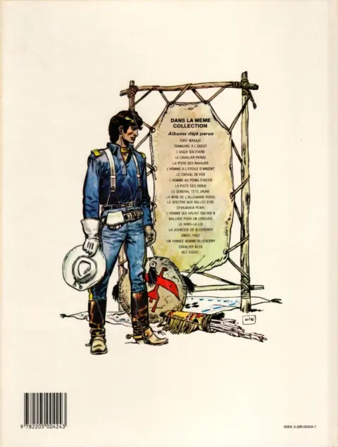 Verso de l'album Blueberry Tome 7 Le cheval de fer