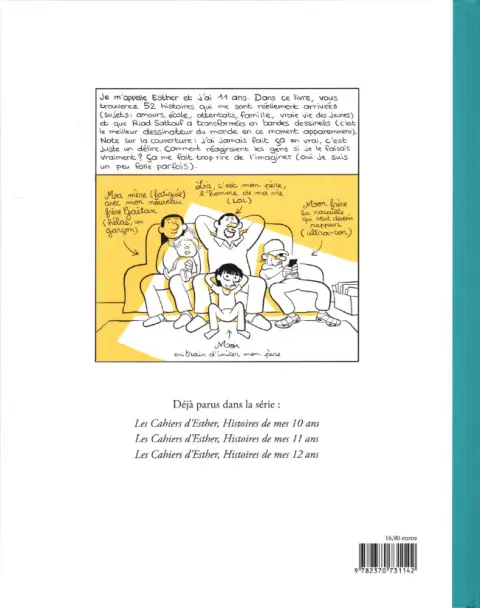 Verso de l'album Les Cahiers d'Esther Tome 2 Histoires de mes 11 ans