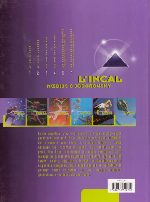 Verso de l'album L'Incal Tome 1 L'Incal Noir