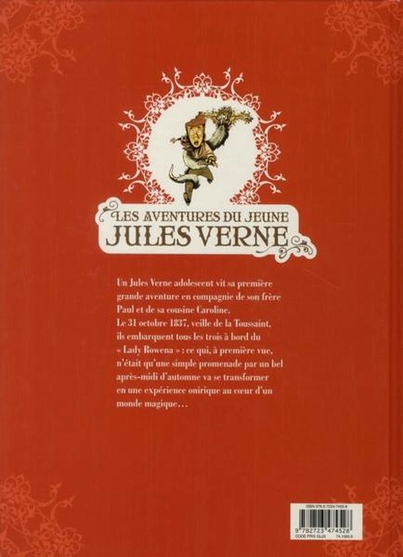 Verso de l'album Les aventures du jeune Jules Verne Tome 1 La porte entre les mondes