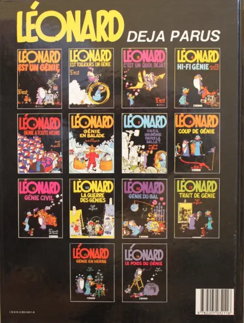 Verso de l'album Léonard Tome 4 Hi-Fi Génie