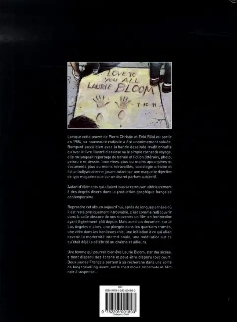 Verso de l'album Los Angeles L'étoile oubliée de Laurie Bloom